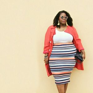 RUE 107 Midi tube skirt